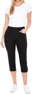 S.C. & Co. Women's 360 Degree Tummy Control Capri Pants Size 8*