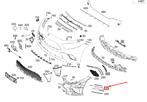 Tbest Griglia Paraurti Anteriore Destra Con Alloggiamento Fendinebbia Per Citroen Berlingo / Peugeot Partner (2015-2018) – ABS, Nera, OE 1513564680 - 2