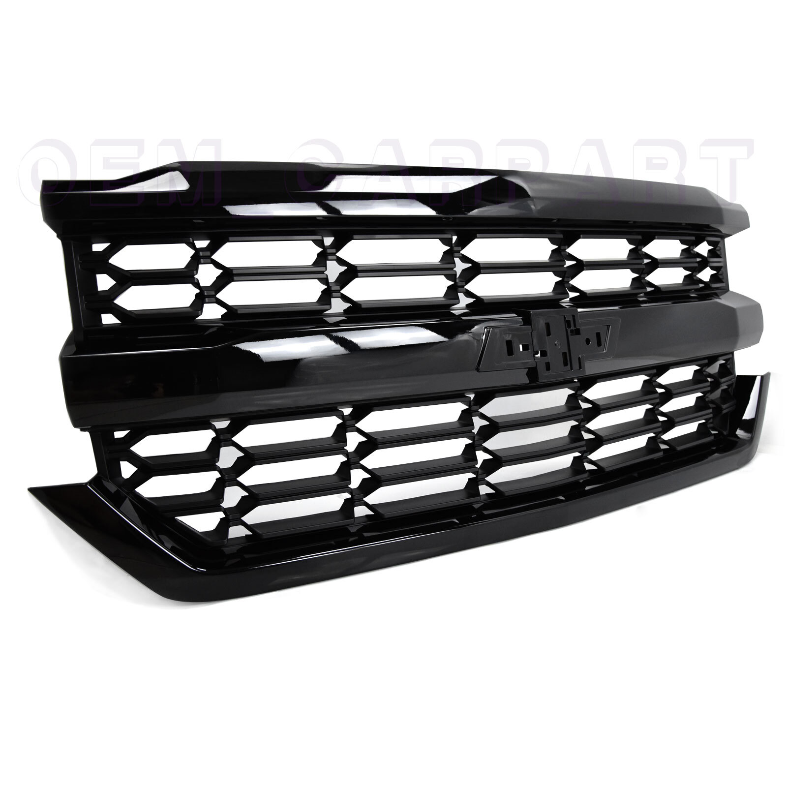 2016-2019 Chevrolet Silverado 1500 Gloss Black Grille 84134049 for  