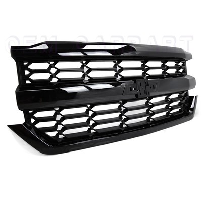 2016-2019 Chevrolet Silverado 1500 Gloss Black Grille 84134049 for  