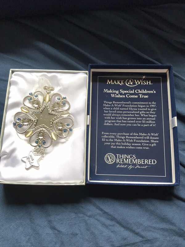 Things Remembered Make A Wish  Ornament Hearts New In Box