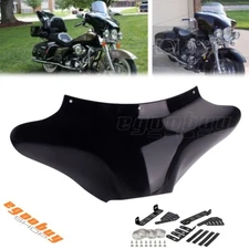 Gloss Black Motorcycle Outer Batwing Fairing For Harley Road King FLSTF Softail
