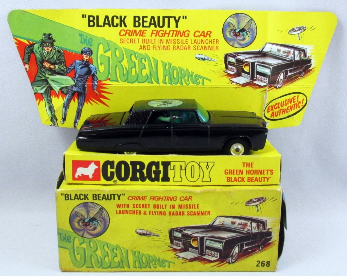 CORGI 268 GREEN HORNET BLACK グリーンホーネット CORGI 268 GREEN HORNET CAR, THE BLACK BEAUTY EXCELLENT