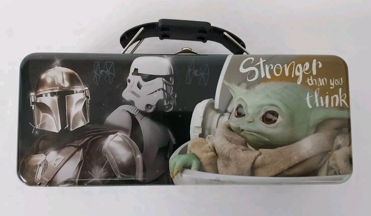 Star Wars Mandalorian Baby Yoda Tool Tin Box Handle Latch/Hinge