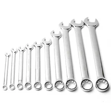 MAXPOWER 10-piece SAE Combination Wrench Set - Drop Forged Spanners