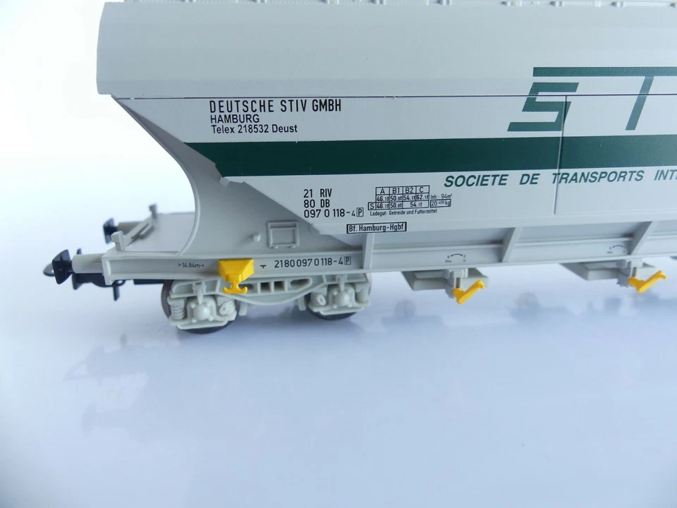 RIVAROSSI HR6472-1 WAGON TREMIE CEREALIER DB PAROIS PLANES STIV Ep IV - Photo 3/4
