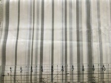Quilt Fabric Cotton 1yd Stripes Grey White Taupe Tan Neutral Sewing Allover