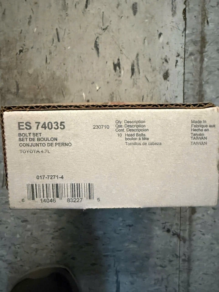 Juego de pernos de culata Fel-Pro ES 74035 para modelos seleccionados 98-09 Lexus Toyota Foto 2 de 2