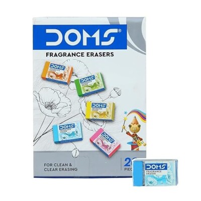 Doms Non-Toxic Fragrance Erasers Set | Clean & Clear Erasing Pack of 20 Piece
