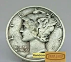 1938-D Mercury Silver Dime, Full Date Average Circulated  - #G63