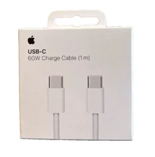 Apple 60W USB-C to USB-C Charging Cable (1m) for iPhone 15/15 Plus/15 Pro Max