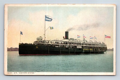 STR ''Eastern States'' Ship Detroit Publishing Co Postcard 1908-1909 Unposted