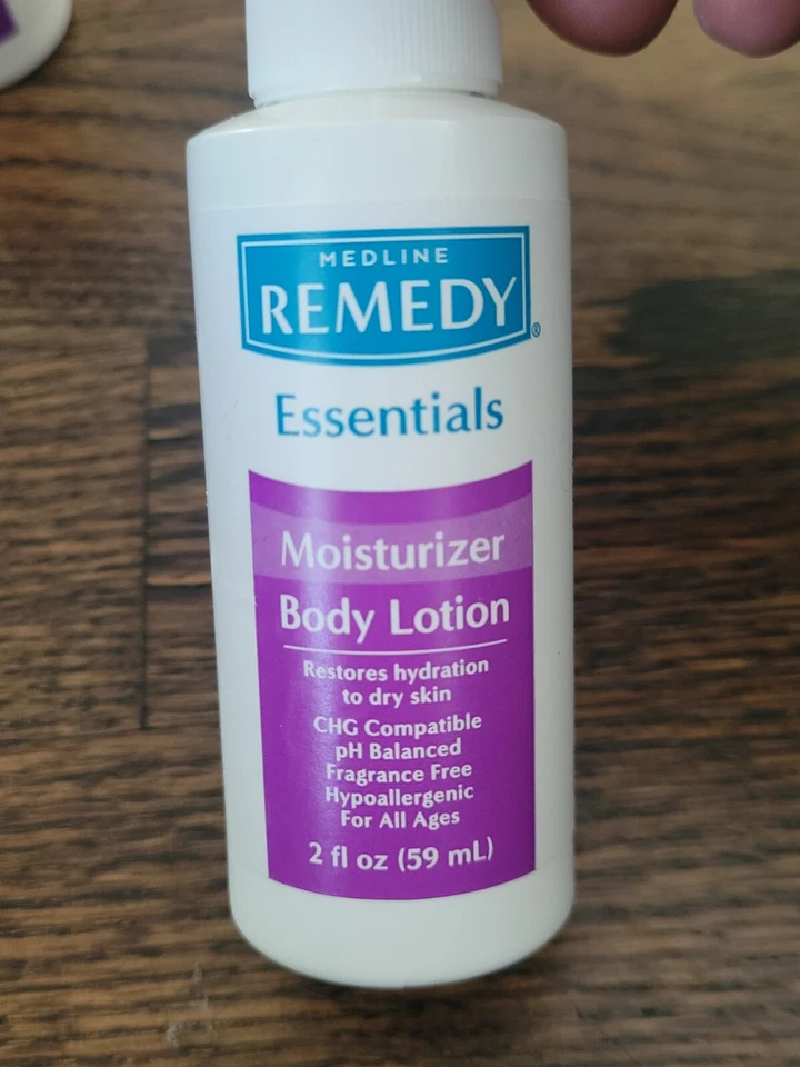 Loción corporal hidratante sin perfume Medline Remedy Essentials 2 oz. Botellas ☆Nuevas☆ Foto 3 de 4