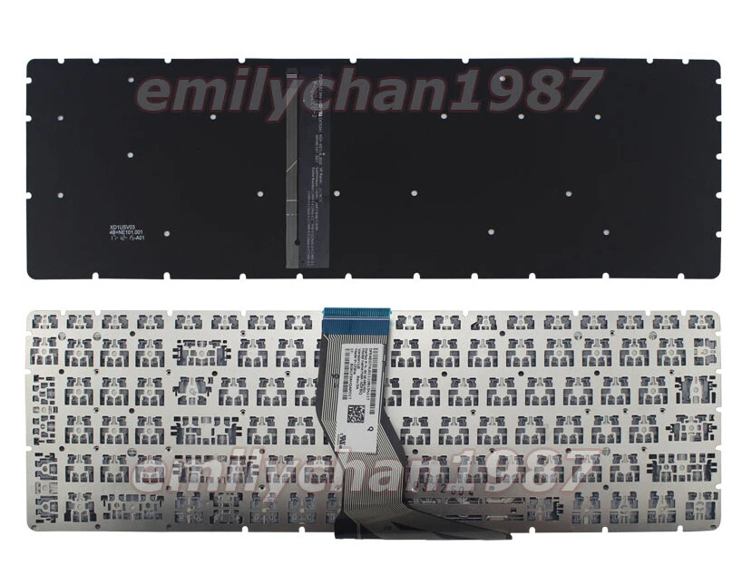 Nuevo teclado HP Envy 17-AE000 17-ae100 17-ae051nr 17m-ae011dx retroiluminado plateado EE. UU. Foto 2 de 2
