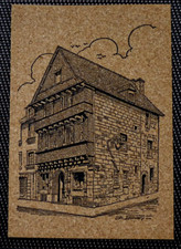 CARTE POSTALE EN LIÈGE - CARHAIX - FINISTÈRE - LA MAISON DU SÉNÉCHAL - 29-251 -