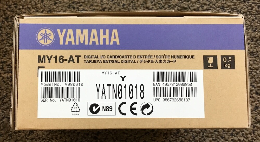 s*v様 【中古】Yamaha MY16-AT デジタルI/Oカード Yamaha MY16-AT Digital ADAT I/O In/Out Card for CL/QL/M7/LS9