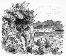 Edward Ardizzone 1900-79, Spies hiding before Jerico, original ink drawing 1961