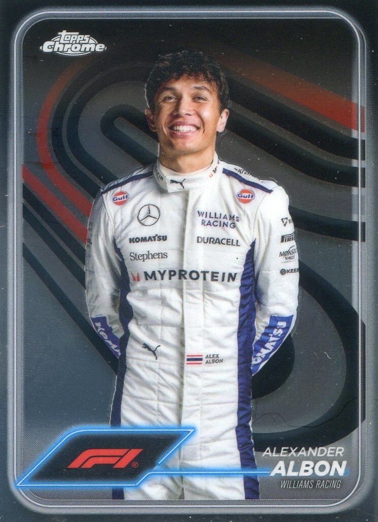 2024 Topps Chrome Formula 1 ALEXANDER ALBON #19 F1 PORTRAIT BASE