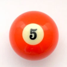 Rocknob Custom Billard Ball Gear Shift Knob - #5 Orange