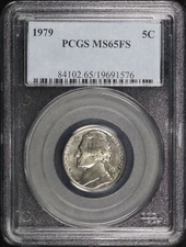 1979 Jefferson Nickel PCGS MS-65 FS