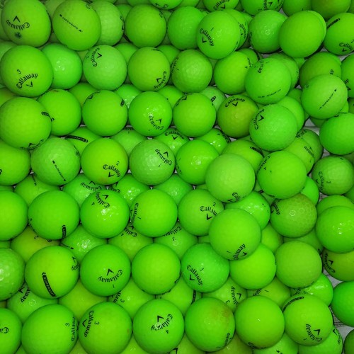 50 Matte Green Callaway SuperSoft Used Golf Balls - 2A Grade AA Shag Hit-A-Way - Picture 3 of 6