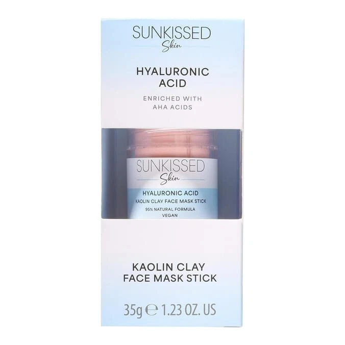 Sunkissed Skin Hyaluronic Acid Kaolin Clay Face Mask Stick 50g with AHA Acids - Image 2 of 3