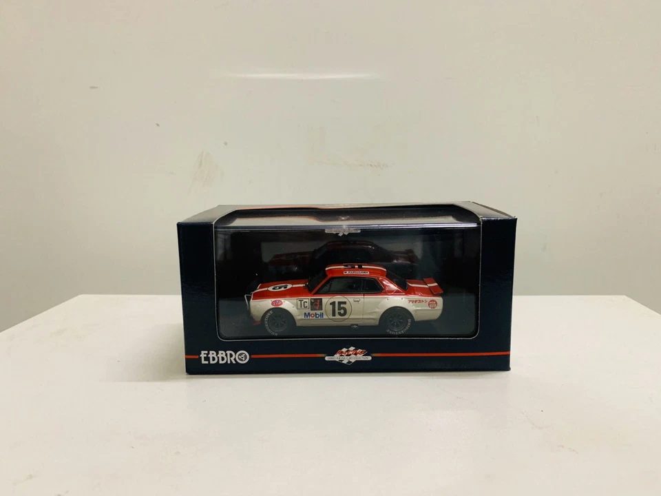 Ebbro 1/43 Scale Die-Cast Model Car Nissan Skyline GT-R Kpgc10 Racing 1972 #15 - Image 2 of 4