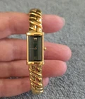Vintage Ladies Seiko Emerald Green Dial Dress Watch Gold Tone 2E20-7259