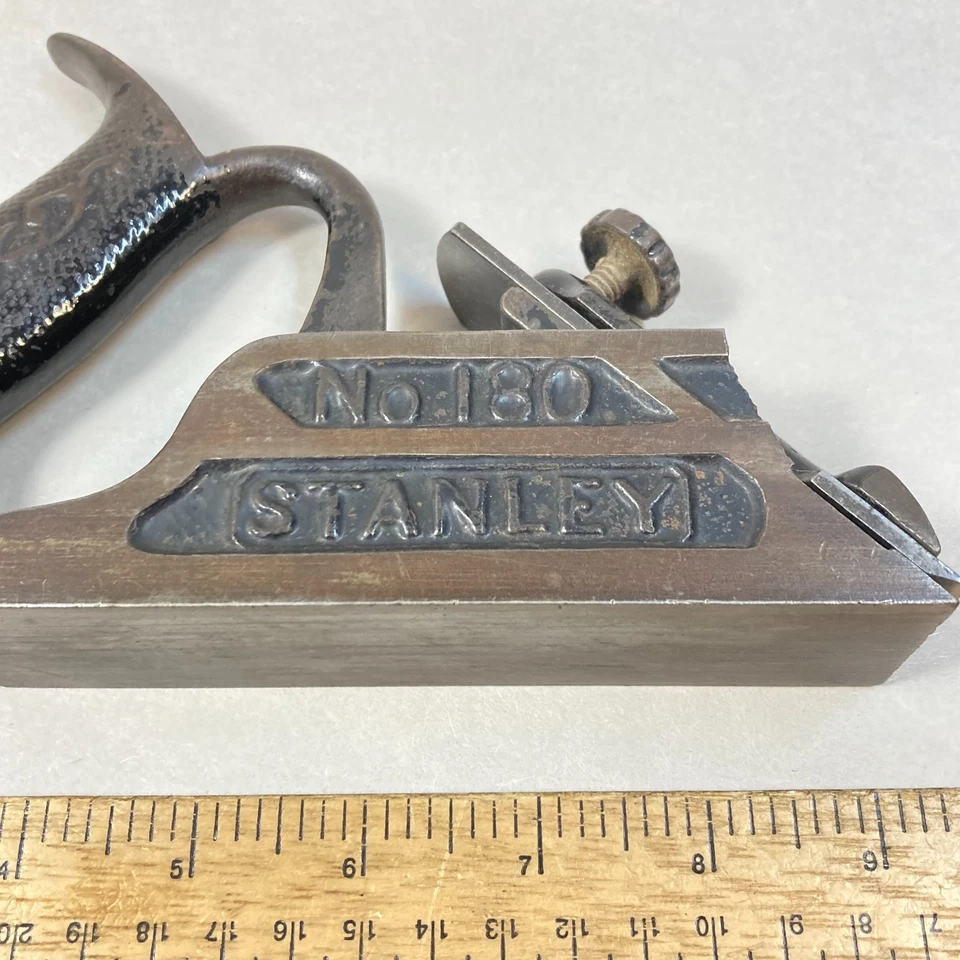 Stanley Plane Handled Iron Rabbet #180 Parts or Repair USA - Image 2 of 4