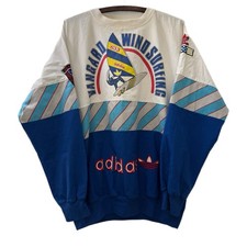 Vintage 1980s Adidas Vangard Wind Surfing AOP Crewneck Sweatshirt Large