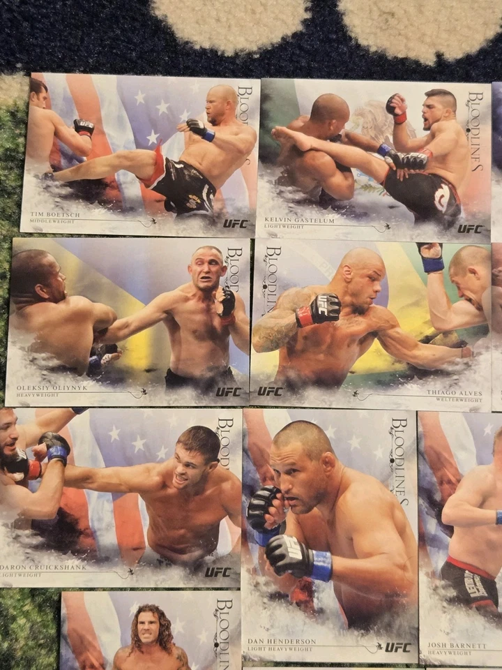 Lot Of 17 2014 Topps UFC Bloodlines Insert Cards #/148 - Image 2 of 4