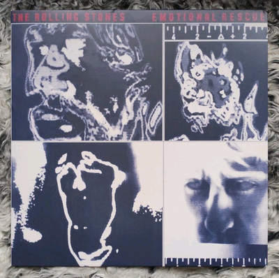 THE ROLLING STONES Emotional Rescue LP UK 1980/EU 2010 REMASTER Jagger EX/MINT- 