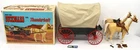 Johnny West Covered Wagon and 2x Horses w/ Buckboard & Thunderbolt Box