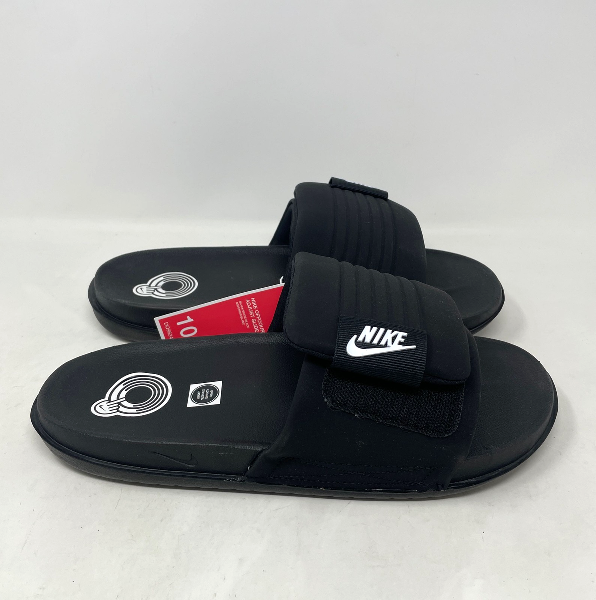 Nike Offcourt Adjust Slide Black White Slip On Sandals DQ9624 001