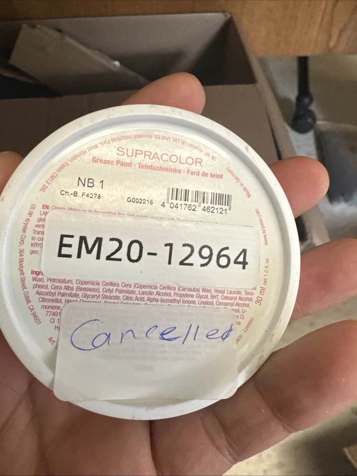 Kryolan Supracolor® Fondöten Orta Boy 30 毫升 01002 GG — 第 2/2 张图片