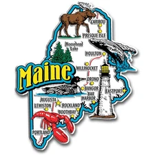 Maine Jumbo State Magnet by Classic Magnets