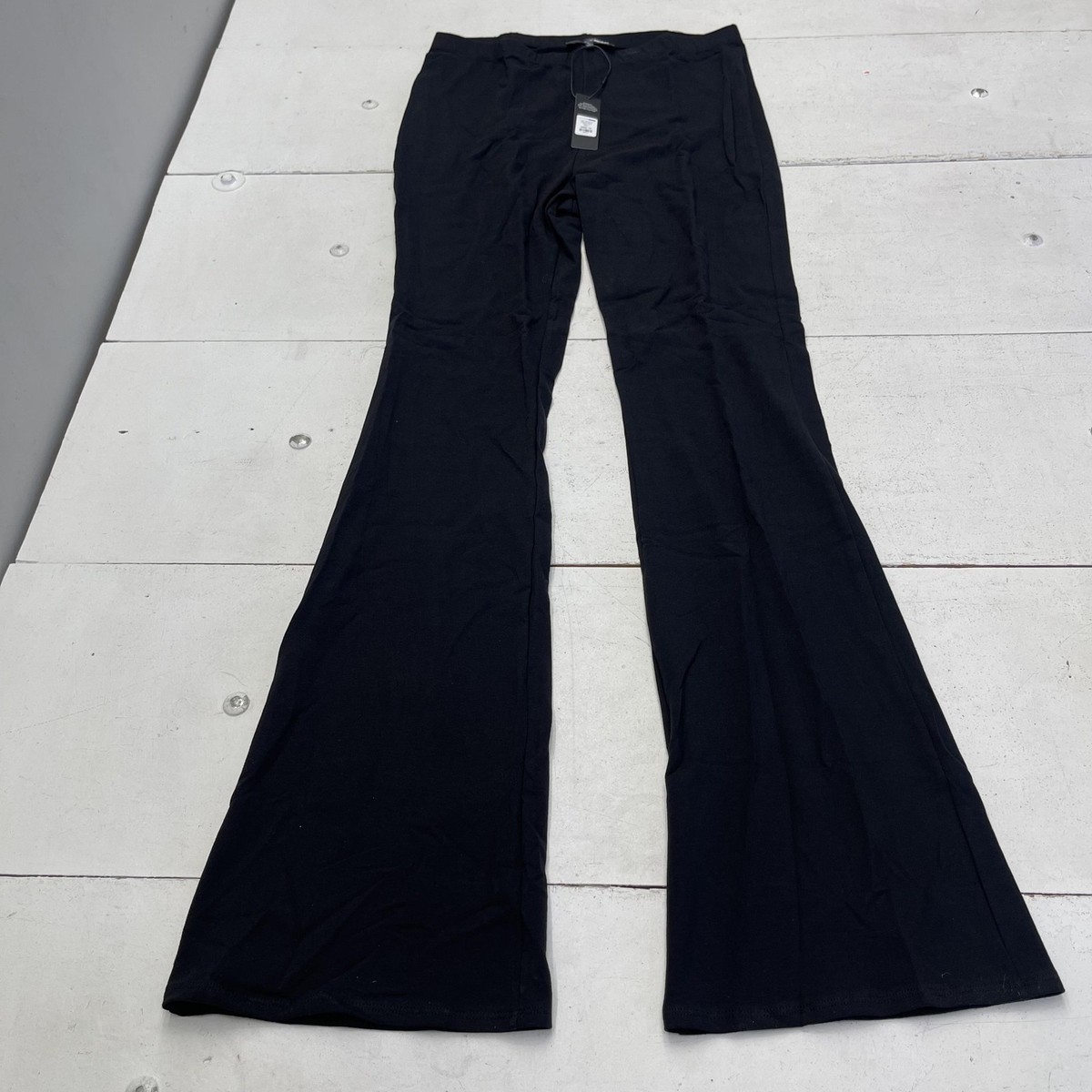 Fashion Nova Pants Womens 1X Black Tall Adriana Flare Sweatpants