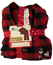 Disney Store Men's Mickey Mouse Christmas Holiday Pajama Set Size Small NEW