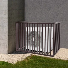 Air conditioning fence 2-3p, three sides 110x80x60- Brown