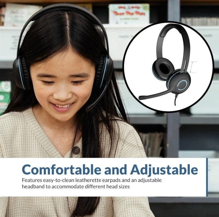 Cyber Acoustics AC 5008 USB Headset Padded Earcups Adjustable Microphone.....177 - Image 2 of 4