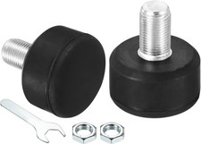 PATIKIL Roller Skate Toe Stops with Bolts, 82A Rubber Brake Stoppers Black