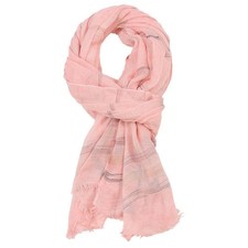 Cotton Linen Yarn-dyed Striped Men's Scarves Soft Male Female Accessories