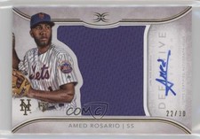 2018 Topps Definitive Collection Relic 22/30 Amed Rosario #ARC-ARO Auto 07e4