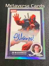 2025 Topps Marvel Deadpool Chrome Comic Book Artist Ed McGuinness Auto