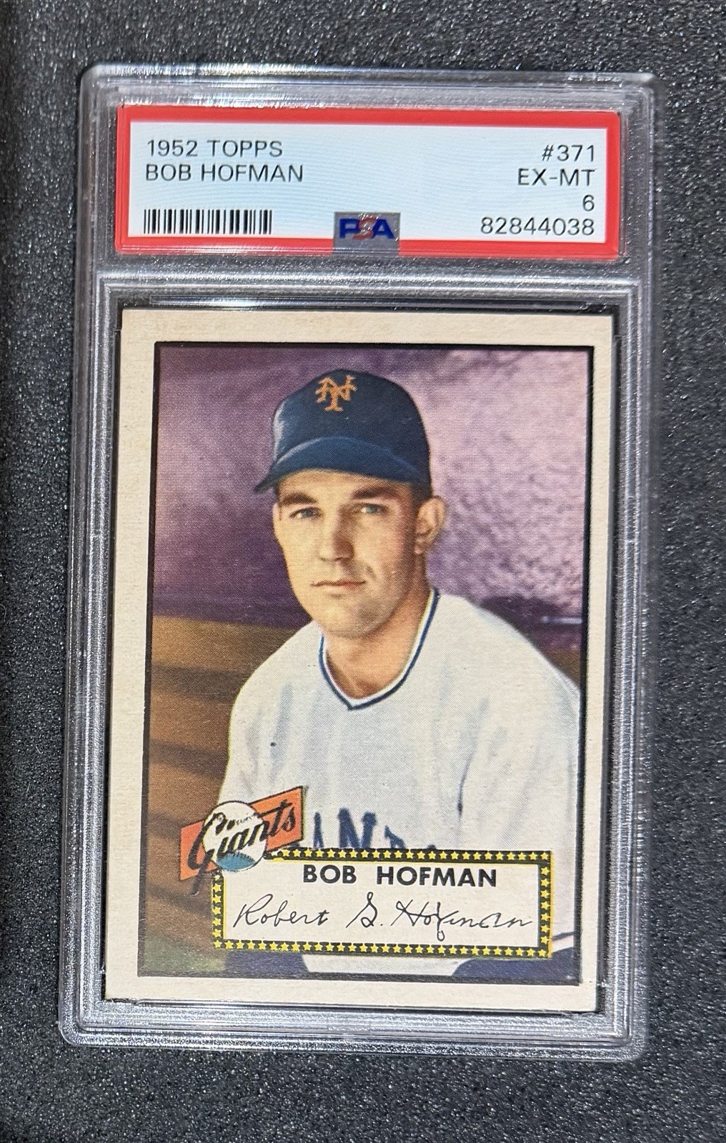 1952 Topps - #371 Bob Hofman - PSA 6