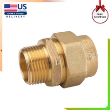 1 In. CSST X 1 In. MIPT Brass Male Adapter