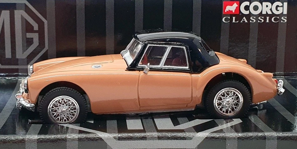 Corgi 1/43 Scale Diecast 03101 - MG MGA Hard Top - Alamo Beige - Image 3 of 4