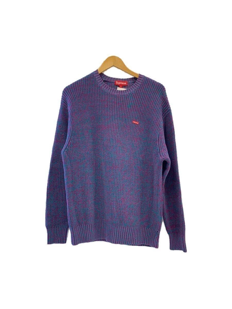 Pull tricot suprême petite boîte logo côte mélangée (épais L occasion
