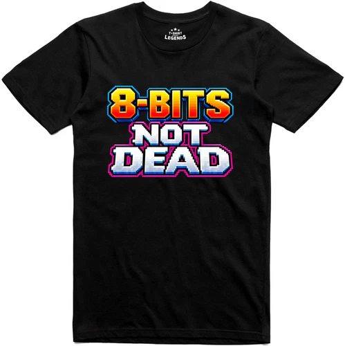 Retro 8-Bit Gamer T-Shirt, Vintage Computer Logo, Unisex Cotton Tee - Picture 1 of 2