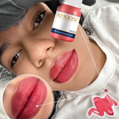 Aimoosi Professional Lip Tattoo Ink for Permanent Makeup and Micropigmentation.